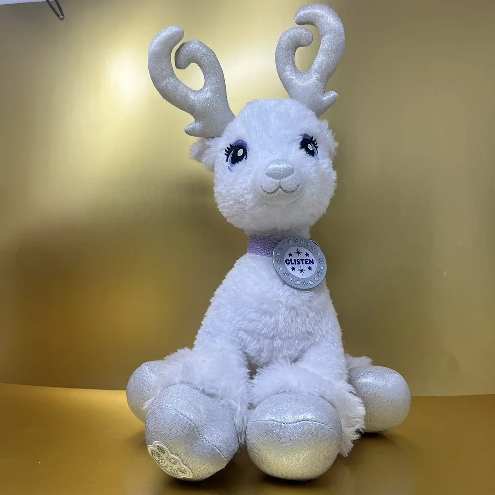 Glisten White Reindeer Plush Build A Bear Toy 17